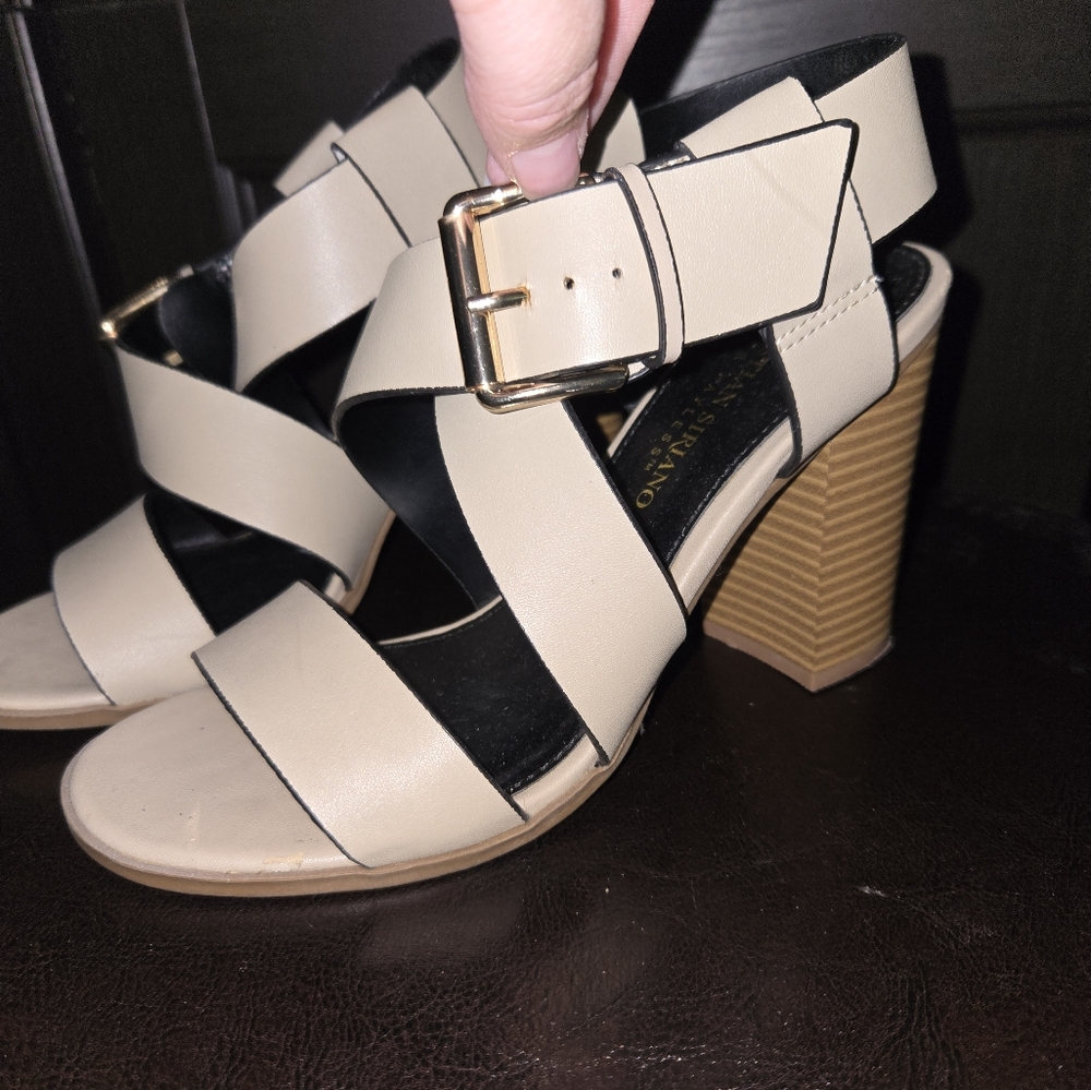 Christian Siriano strappy heels